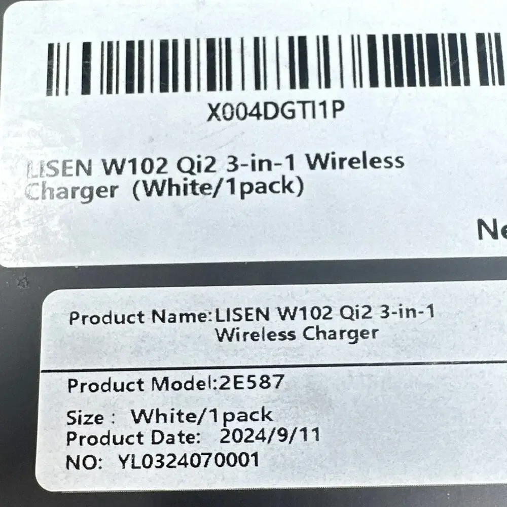 Lisen Wireless Charger W102 Qi2 3-in-1 MagSafe Stand Dock iPhone Watch AirPods